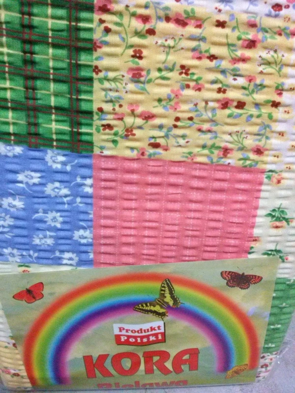 Pościel z kory 200x220 Paczłork Kolorowy 100% bawełna gruba na guziki-3