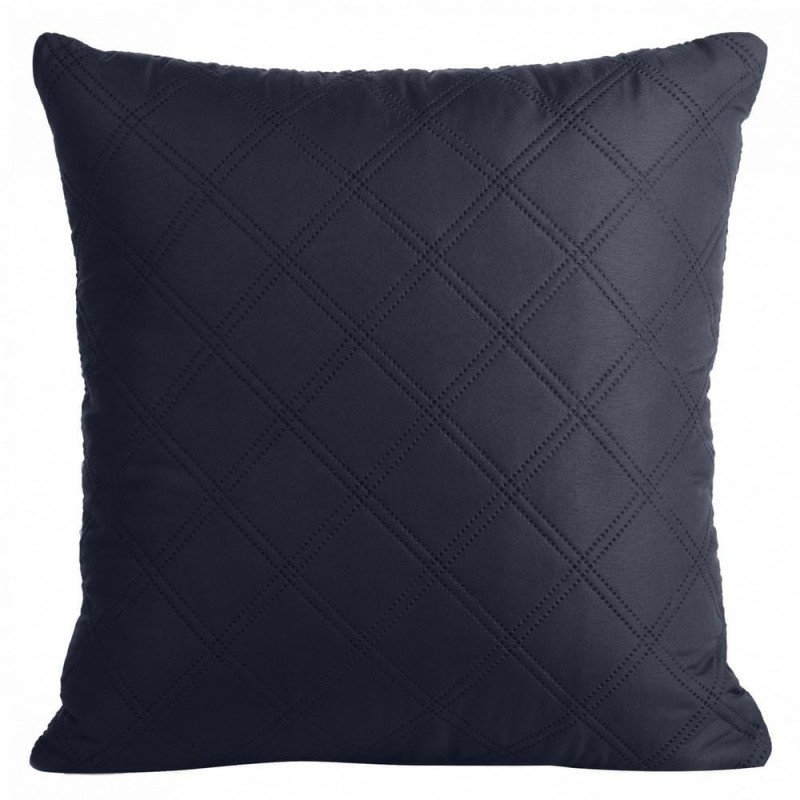 28557Poszewka dekoracyjna 40x40 Boni 3 granatowa wzór geometryczny romby-1