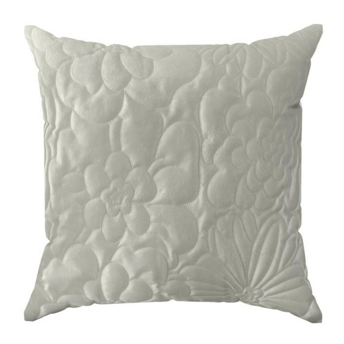28628Poszewka dekoracyjna 40x40 Ariel 4 kremowa w kwiaty welurowa Eurofirany-1