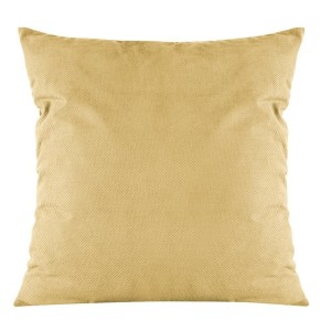 Poszewka dekoracyjna 45x45 Milo musztardowa welwetowa-1