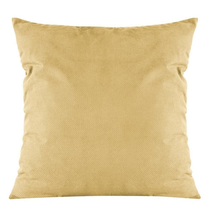 Poszewka dekoracyjna 45x45 Milo musztardowa welwetowa-1