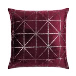 Poszewka dekoracyjna 45x45 Glossy welurowa bordowa