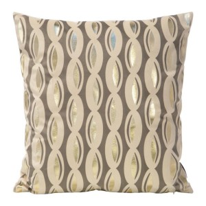 Poszewka dekoracyjna 45x45 Blink 5 łezki złota geometria kremowa welwetowa-1
