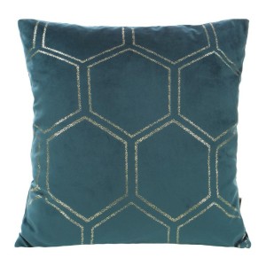 Poszewka dekoracyjna 45x45 Blink 12 Plaster Miodu Turkusowa Ciemna-1