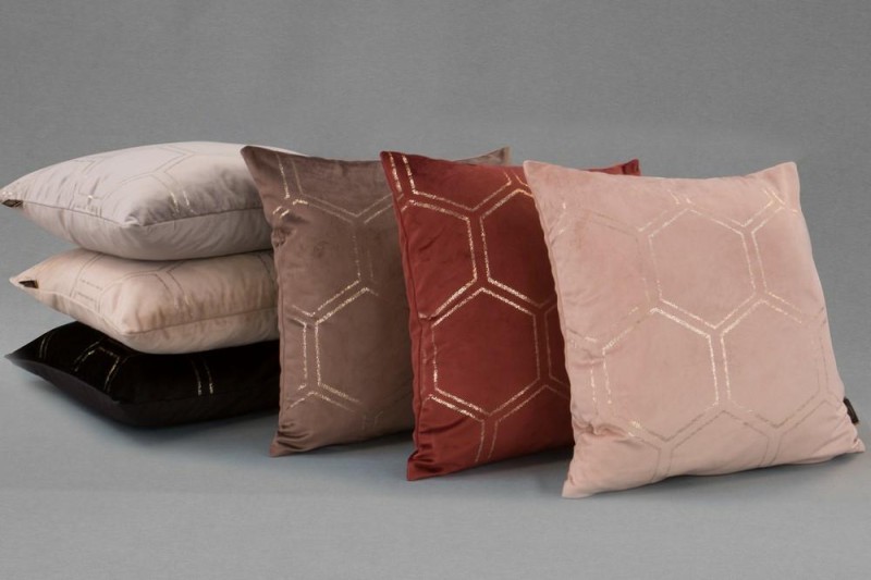 Poszewka dekoracyjna 45x45 Blink 12 Plaster Miodu Bordowa-2