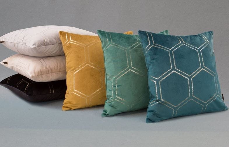 Poszewka dekoracyjna 45x45 Blink 12 Plaster Miodu Bordowa-4