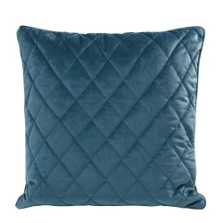 Poszewka dekoracyjna 45x45 Velvet 27 Granatowa Geometryczna