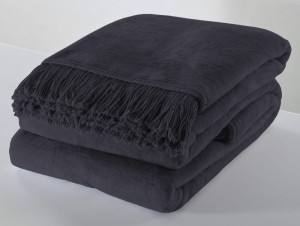 Koc Grafitowy Moca Design 150x200 cm – Miękki i Stylowy