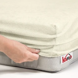 Prześcieradło frotte z gumką 200x200 ekri F05-200
