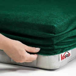 Prześcieradło frotte z gumką 160x220 zielone butelkowe F63-160