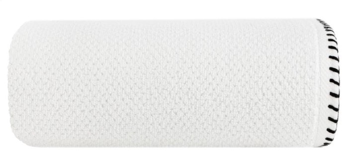 30041Ręcznik 70x140 Mabel biały z kontrastującym obszyciem krawędzi frotte 500 g/m2 Eurofirany-2