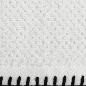 30041Ręcznik 70x140 Mabel biały z kontrastującym obszyciem krawędzi frotte 500 g/m2 Eurofirany-3