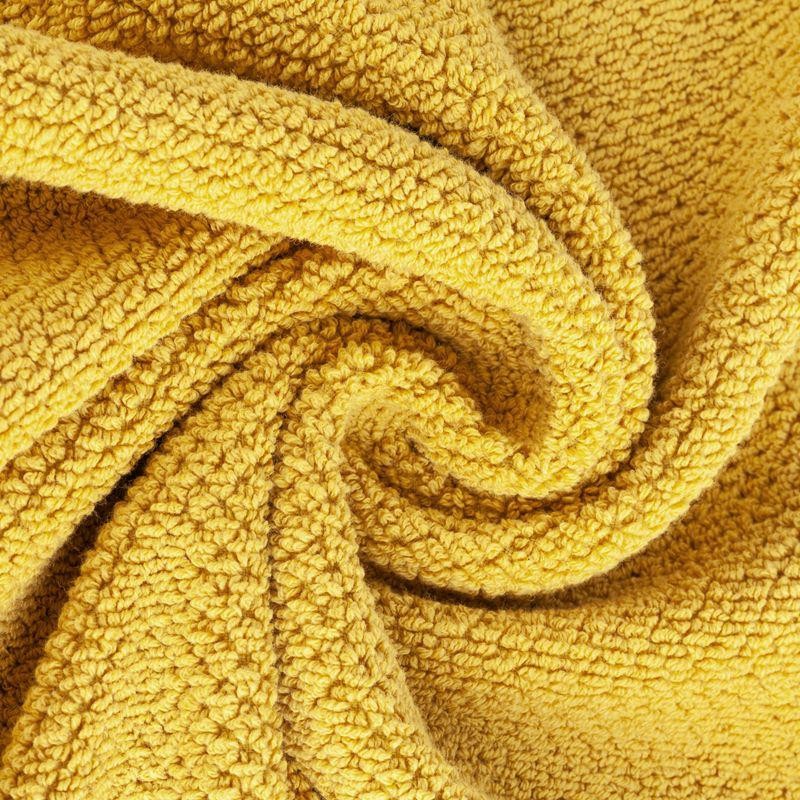 30044Ręcznik 50x90 Mabel musztardowy z kontrastującym obszyciem krawędzi frotte 500 g/m2 Eurofirany-4