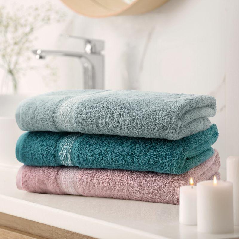 Ręcznik Altea 50x90 frotte kremowy bordiura z melanżowym pasem 500 g/m2-5