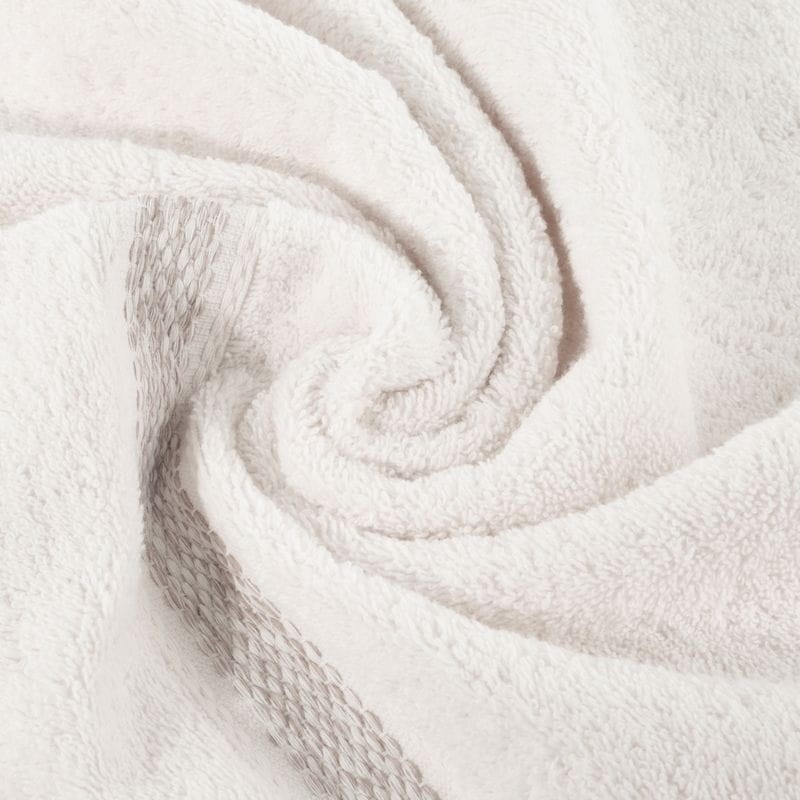 Ręcznik Altea 70x140 frotte kremowy bordiura z melanżowym pasem 500 g/m2-4