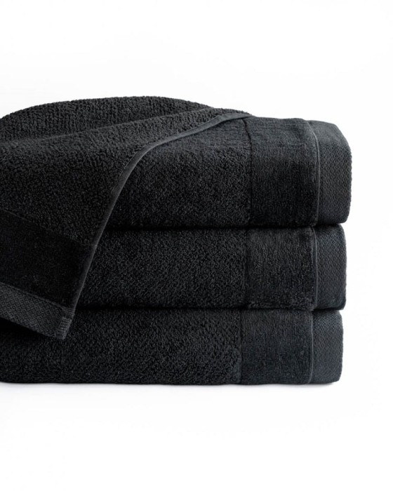 Ręcznik bawełniany Vito 30x50 frotte czarny 550 g/m2-1