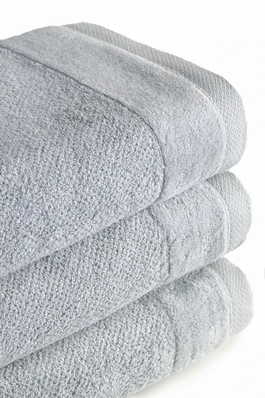 Ręcznik bawełniany Vito 70x140 frotte szary jasny 550 g/m2-3