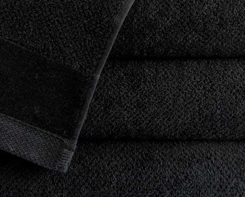 Ręcznik bawełniany Vito 70x140 frotte czarny 550 g/m2-2
