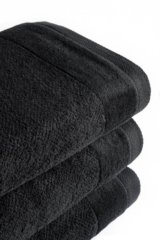 Ręcznik bawełniany Vito 70x140 frotte czarny 550 g/m2-3