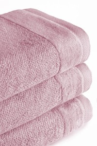 Ręcznik bawełniany Vito 70x140 frotte różowy pudrowy 550 g/m2-3