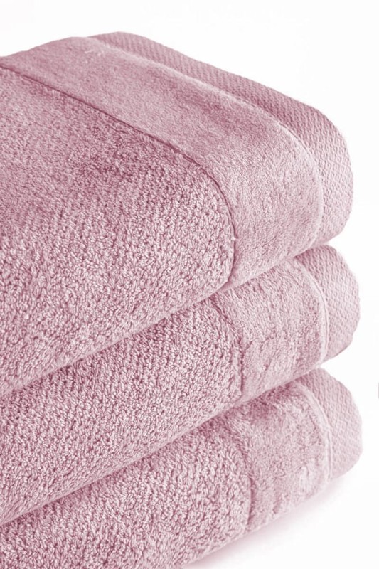 Ręcznik bawełniany Vito 70x140 frotte różowy pudrowy 550 g/m2-3