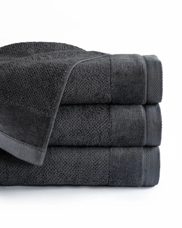 Ręcznik bawełniany Vito 70x140 frotte grafitowy 550 g/m2-1