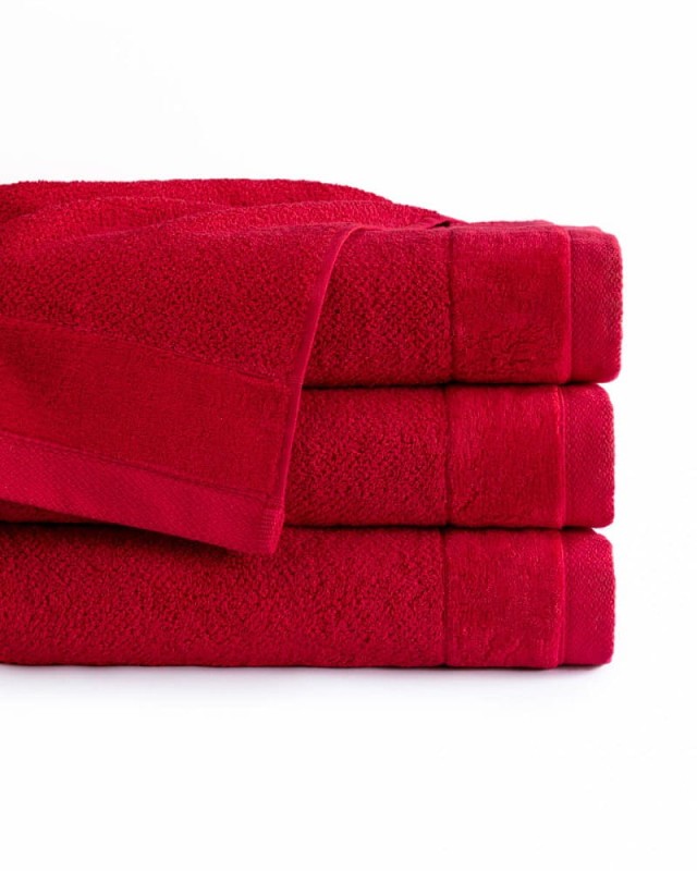 Ręcznik bawełniany Vito 70x140 frotte czerwony 550 g/m2-1