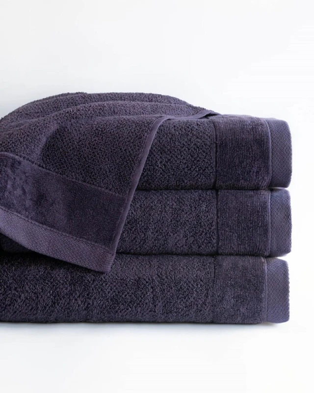 Ręcznik bawełniany Vito 100x150 frotte śliwkowy 550 g/m2-1