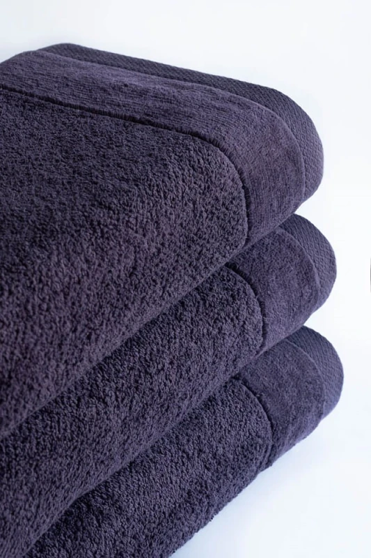 Ręcznik bawełniany Vito 100x150 frotte śliwkowy 550 g/m2-3