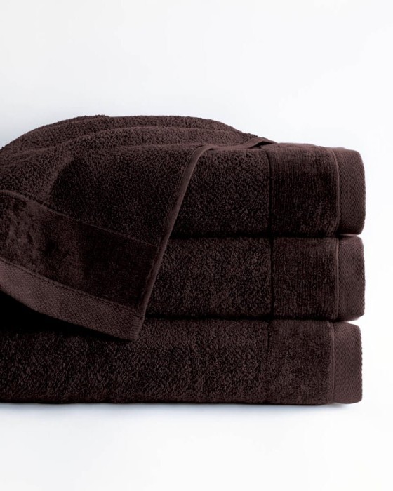 Ręcznik bawełniany Vito 30x50 frotte brązowy 550 g/m2-1