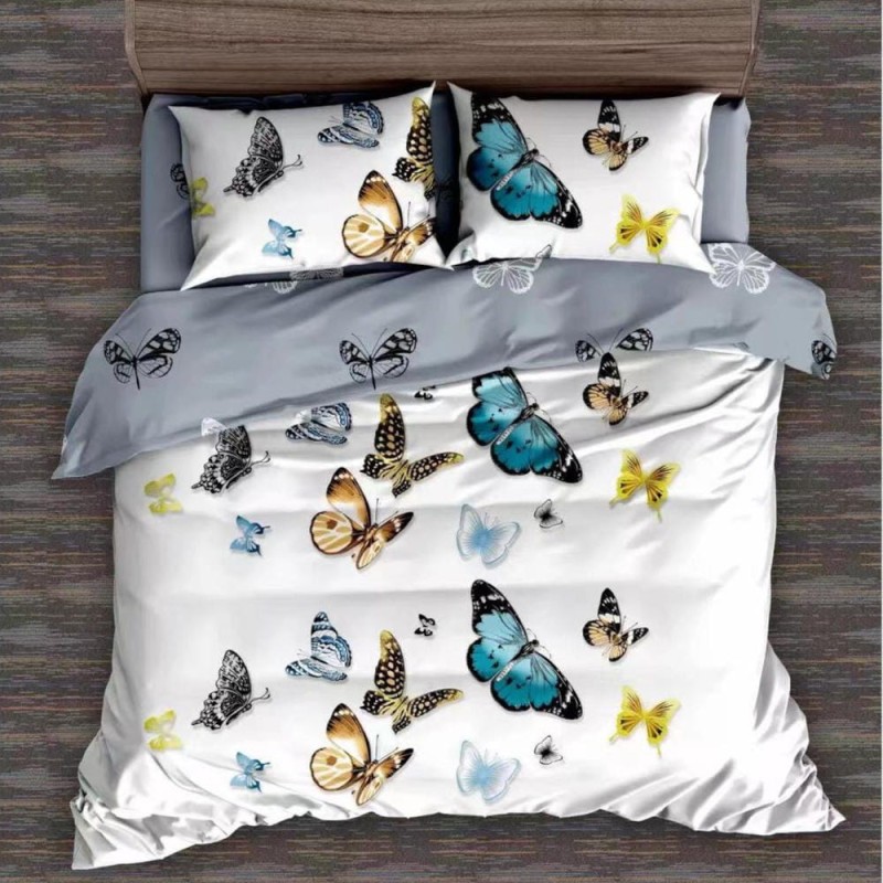 Pościel satynowa dwustronna 200x220 B123