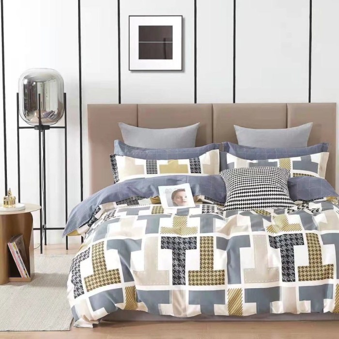 Pościel satynowa 160x200 dwustronna Elena 323