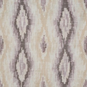 Pościel satynowa 160x200 kremowa wrzosowa geometria Nika-3