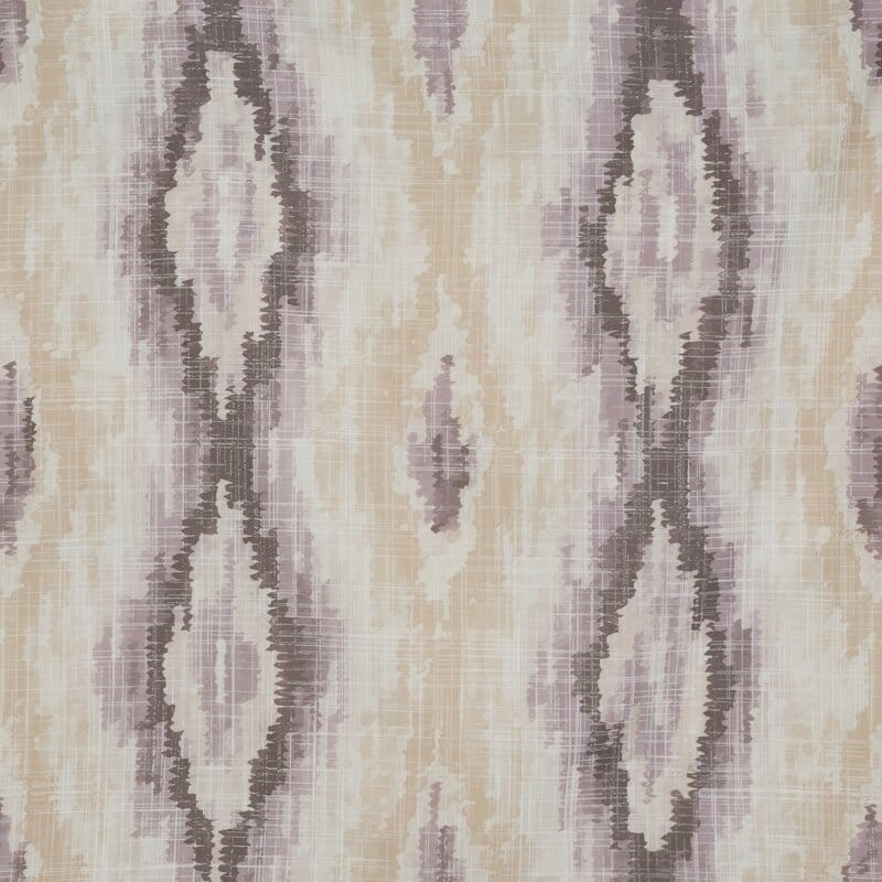 Pościel satynowa 160x200 kremowa wrzosowa geometria Nika-3