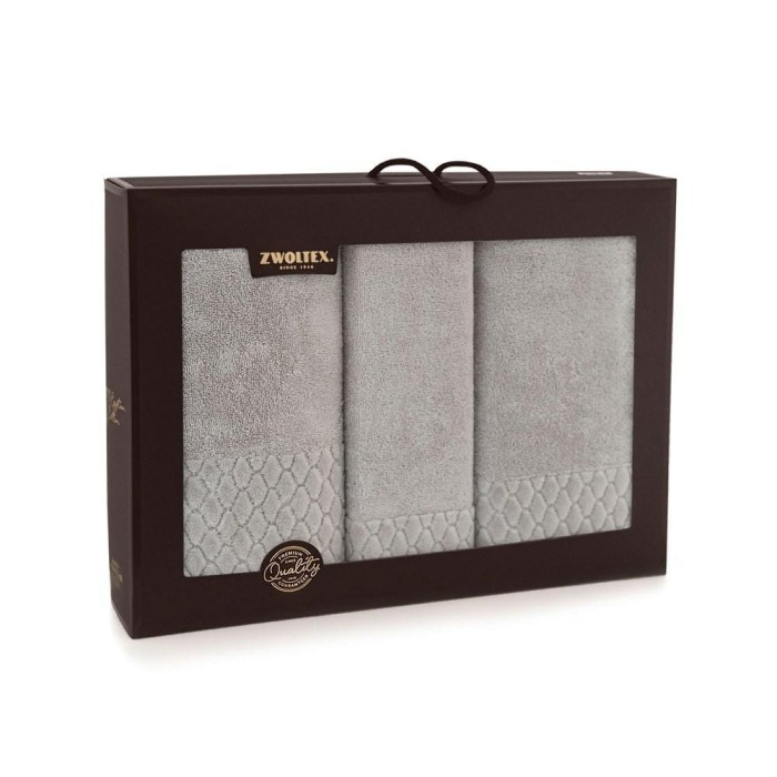 31055Komplet ręczników w pudełku 3 szt Carlo AB Sepia-5908 ręczniki 30x50 50x100 70x140-1