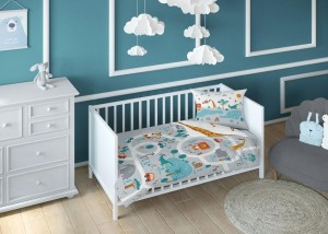 Pościel bawełniana 100x135 Zwierzaki 3619 mam już dzień tydzień miesiąc rok Kids-2