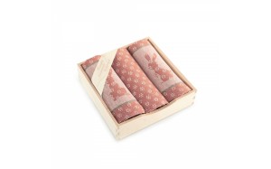 Komplet ścierek kuchennych Szarak rudy 8525/10 w drewnianym pudełku Zwoltex-1