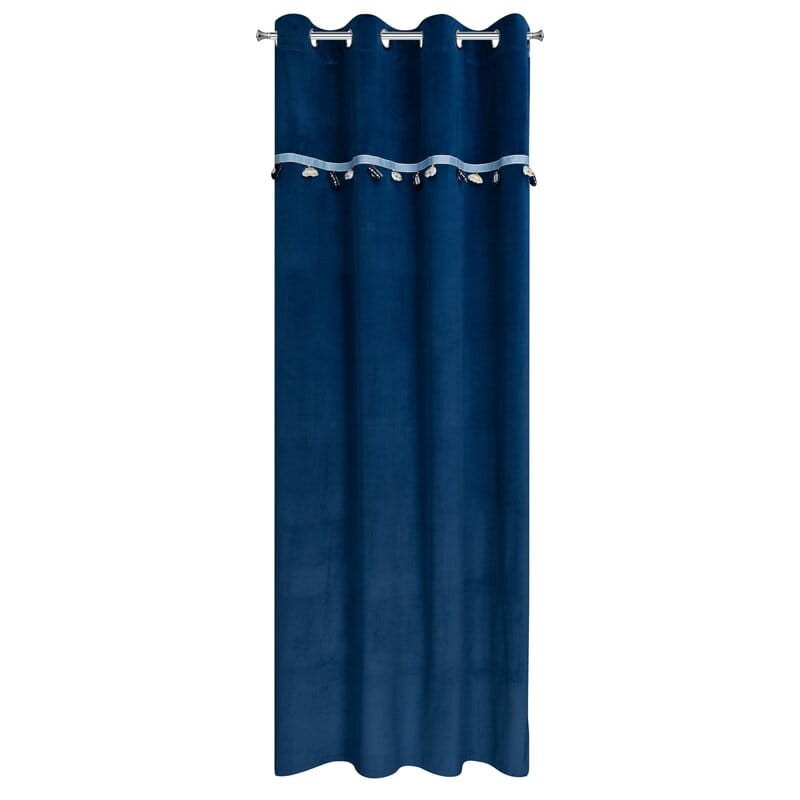 Zasłona 140x250 Car 1 auta dla dzieci granatowa gotowa na przelotkach Eurofirany-2