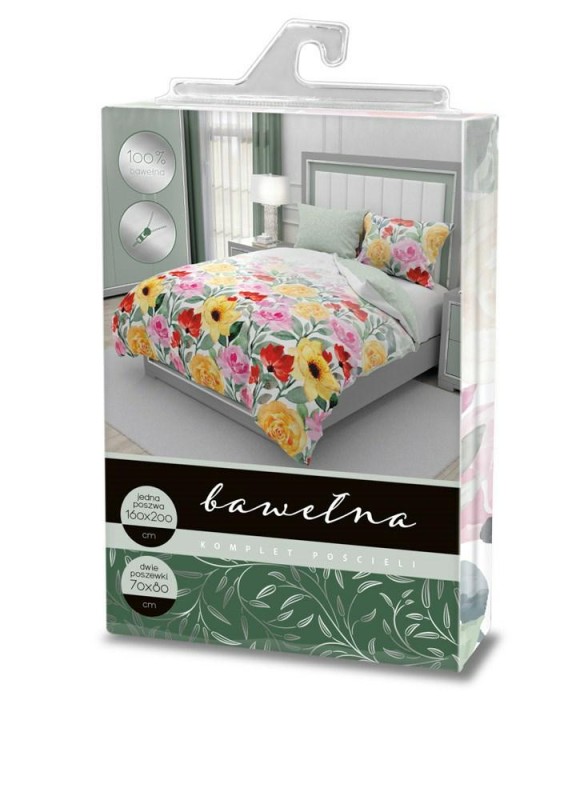 Pościel bawełniana 220x200 Elegant 022 Kwiaty 2023-3