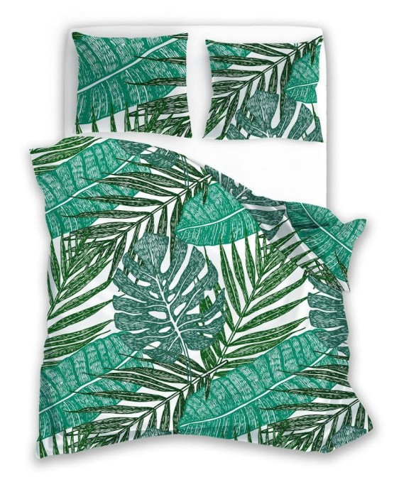 Pościel bawełniana 220x200 Elegant 026 Liście 2023-1