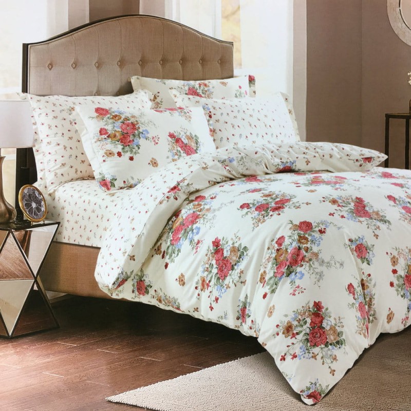 Pościel satyna bawełniana CW-841 180x200 Premium 3 części