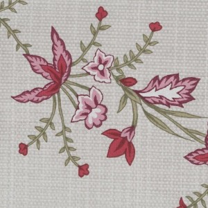 31880Pościel bawełniana 220x200 Sara 09 beżowa czerwona kwiatki Eurofirany-3