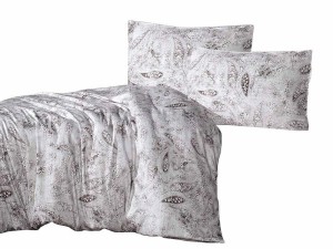 32251Pościel satynowa 160x200 Luna ornamenty brązowa beżowa biała orientalna Exclusive-2