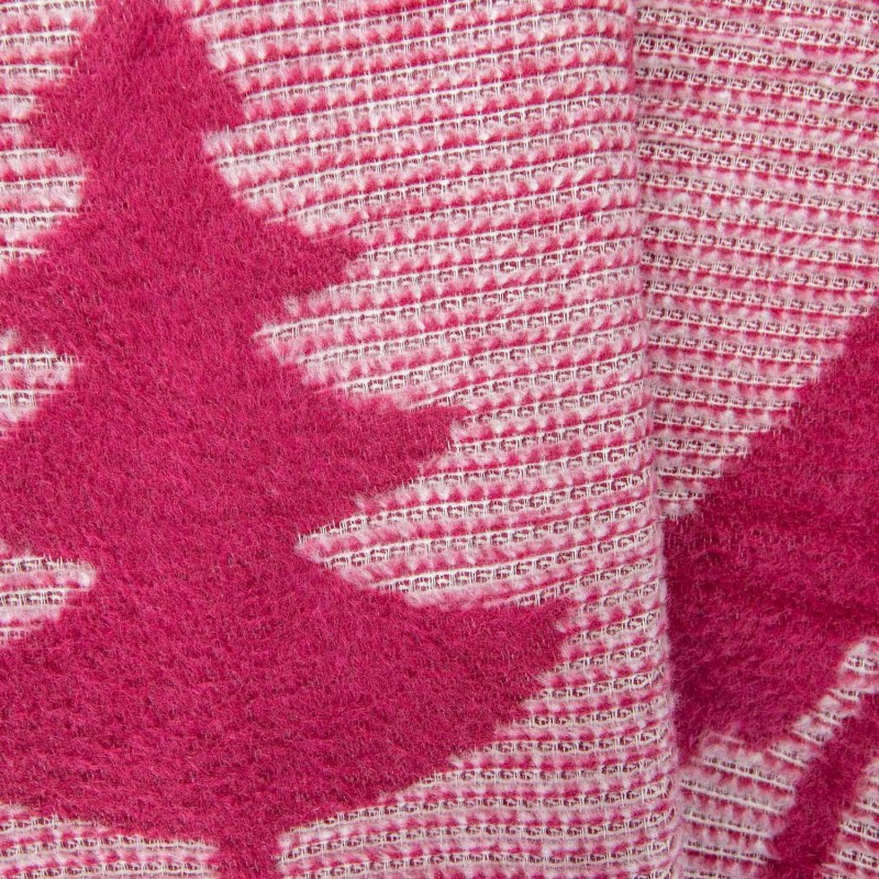 Koc bawełniany akrylowy 150x200 Świąteczny bordowy renifery 16675A -8