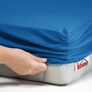 32351Prześcieradło jersey z gumką 120x200 chabrowe 032 grube 150g/m2 KARO-2
