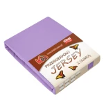 Prześcieradło jersey z gumką 160x200 fioletowe P22-160 grube 150g/m2