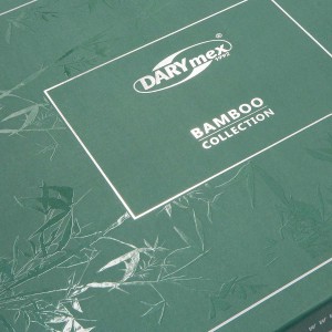32790Pościel bambusowa 220x200 szara paski satyna bawełniana jednobarwna 2 poszewki 70x80 Bamboo 23-8
