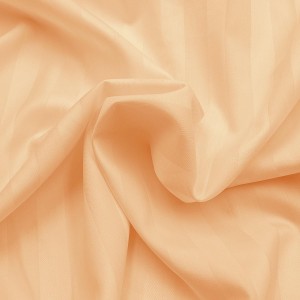 32803Pościel bambusowa 140x200 beżowa paski satyna bawełniana jednobarwna poszewka 70x80 Bamboo 23-5