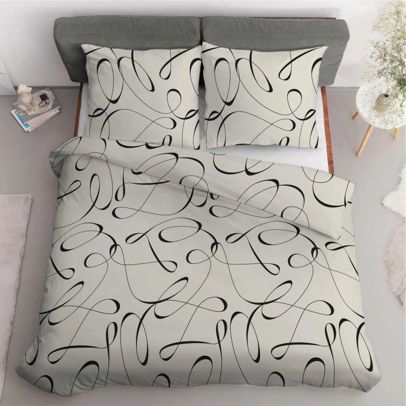 Pościel satynowa 180x200 Home Satin 58 beżowa esy floresy-4