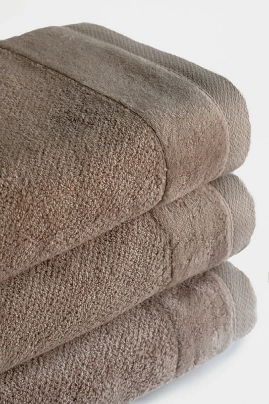Ręcznik bawełniany Vito 100x150 frotte beżowy ciemny 550 g/m2-3